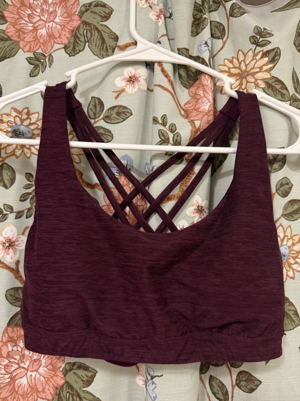 Victoria's Secret Plum Cross-Strap Low-Impact Sports Bra